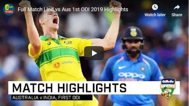 Full Match | Ind vs Aus 1st ODI 2019 Highlights