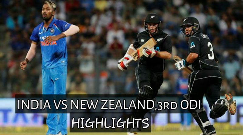 India vs New Zealand 3rd ODI 2019 Highlights | Ind vs NZ 2019