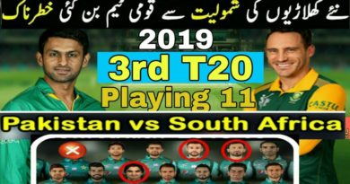 Pakistan vs South Africa 3rd t20 2019 | Pakistan Playing 11 | PAK vs SA-Geo Tv Live Streaming- Live Cricket Streaming -SA vs PAK T20 Series