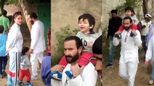 Taimur Ali Khan Enjoying His First Village Trip With Papa Saif Ali Khan And Mom Kareena Kapoor