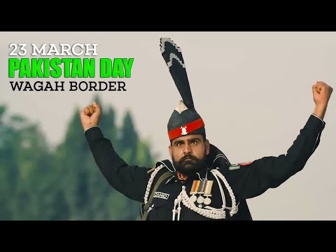 Wagah Border Flag Lowering Ceremony-23 March Pakistan Defence Day