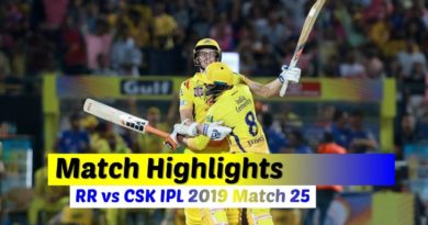 IPL 2019 Match 25 RR vs CSK Full Screen Highlights | Rajasthan Royal vs Chennai Super Kings
