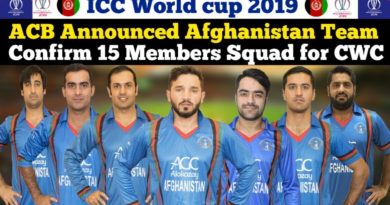 ICC WORLD CUP 2019 AFGHANISTAN TEAM SQUAD ANNOUNCED