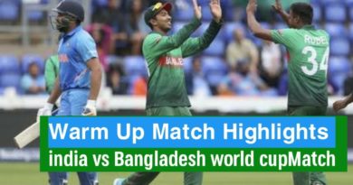 India vs Bangladesh Warmup Match Full Highlights - ICC Cricket World Cup 2019