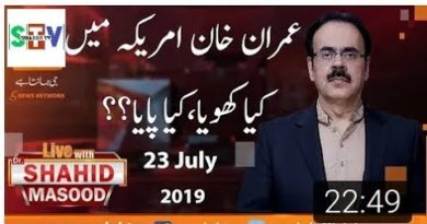 Live with Dr. Shahid Masood | 23 July 2019-Geo Urdu News