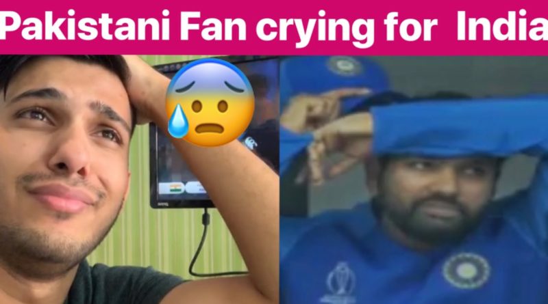 India lost Semifinal INDvsNZ Pakistani Fan crying for neighbors