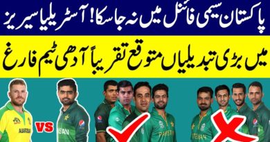 Big Changes in Pakistani Team After CWC 2019 For Tour Australia