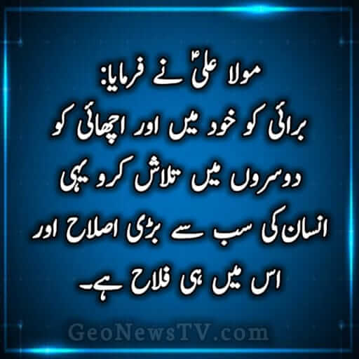 Hazrat Ali Quotes in Urdu