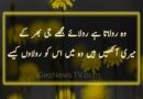 Sad shayari- Sad urdu poetry 2 lines- Sad shayari in urdu